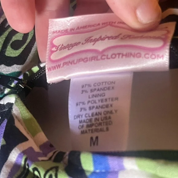 Pinup Girl Clothing Tiki Tiles Jenny Dress - Picture 4 of 4